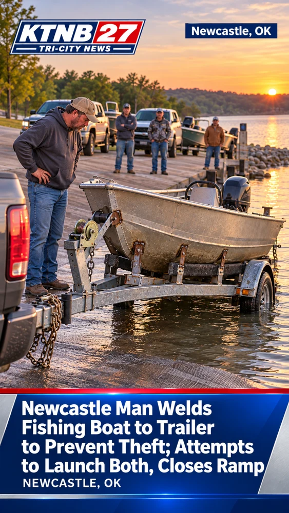 Newcastle Man Welds Fishing Boat to Trailer to Prevent Theft; Attempts to Launch Both, Closes Ramp